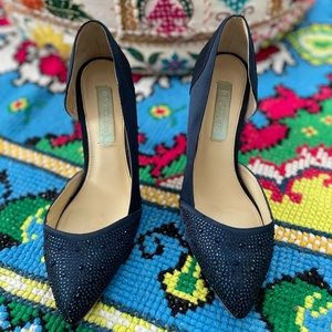 Betsy Johnson dark blue pumps, Size 8